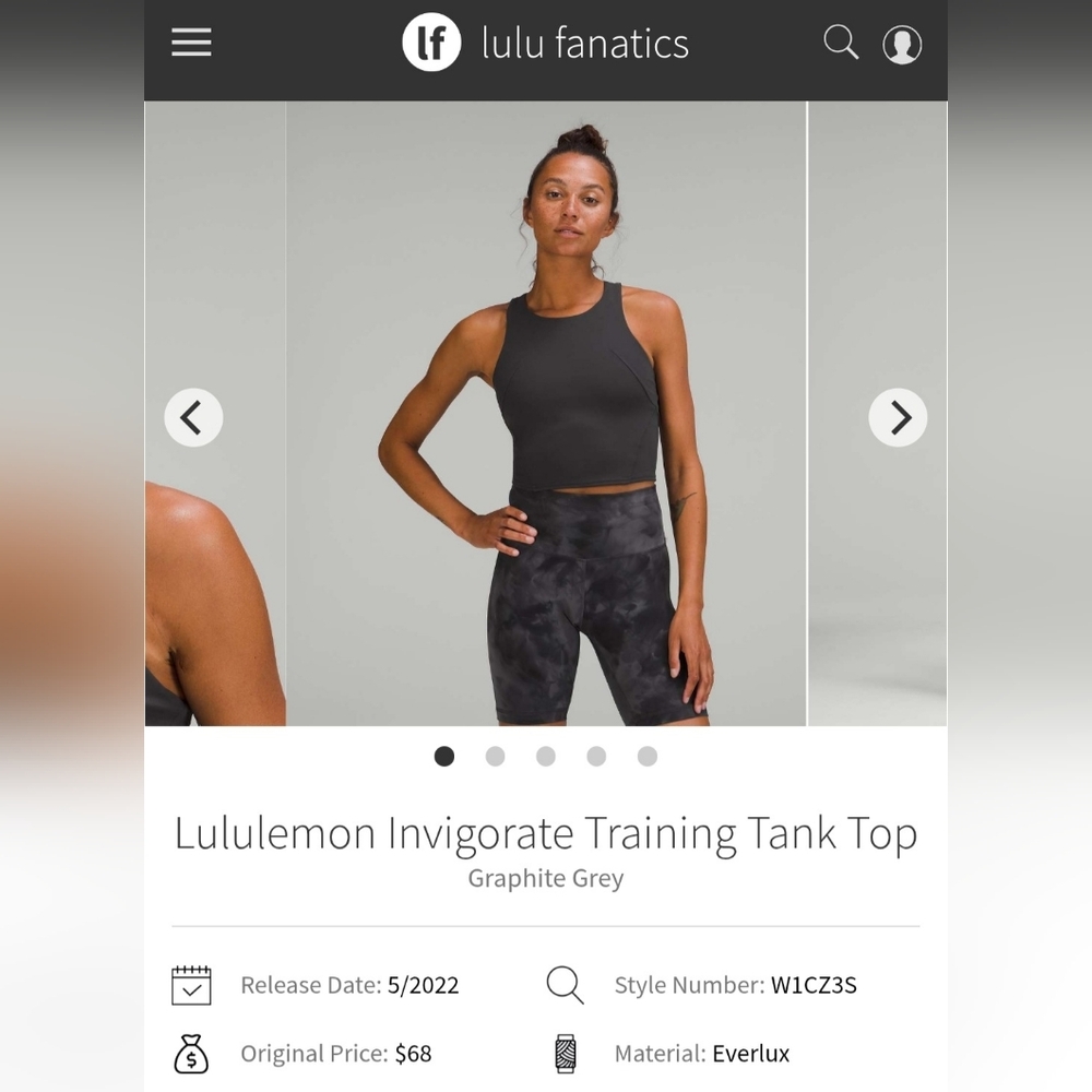 Lululemon Invigorate Train Tank